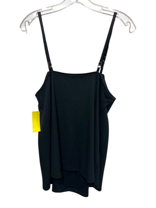 Maeve Size S Black & White Viscose Blend Embellished Spaghetti Strap Tank Top Black & White / S