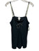 Maeve Size S Black & White Viscose Blend Embellished Spaghetti Strap Tank Top Black & White / S
