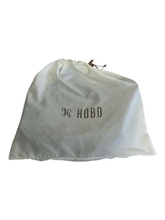 Hobo Black Leather Suede Gold Tone Hardware Zip Top Convertible Bag Black
