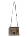 Michael Kors Tan & Silver Leather Top Handles Chain Strap Structured SHW Bag Tan & Silver / M