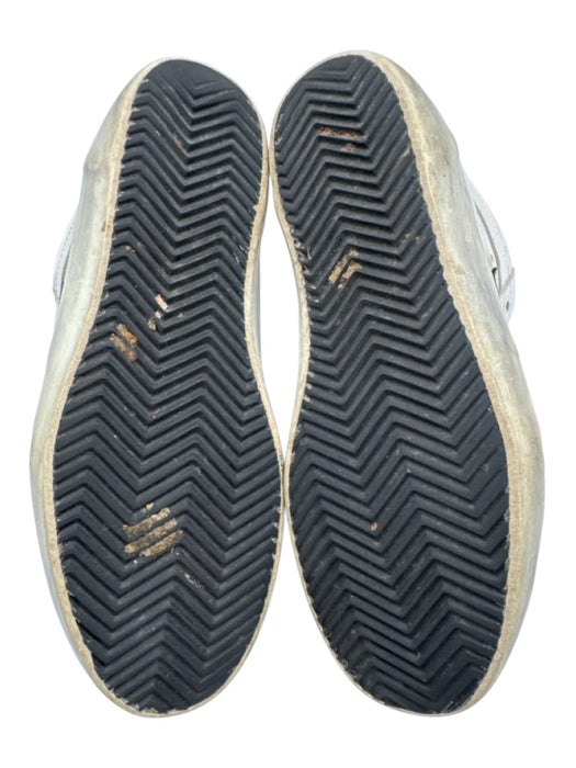 Golden Goose Shoe Size 37 White & Black Leather Lace Up High Top Star Shoes White & Black / 37