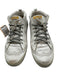 Golden Goose Shoe Size 37 White & Black Leather Lace Up High Top Star Shoes White & Black / 37
