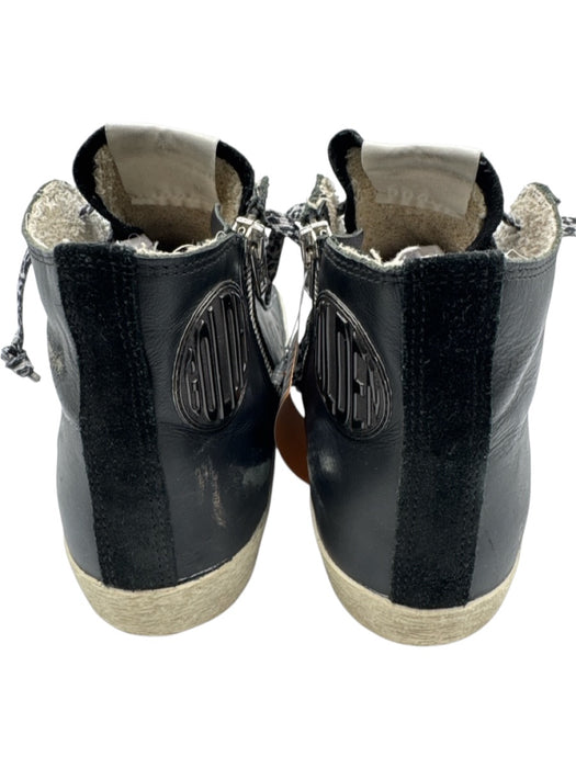 Golden Goose Shoe Size 36 Black & White Leather Lace Up High Top Star Shoes Black & White / 36