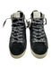 Golden Goose Shoe Size 36 Black & White Leather Lace Up High Top Star Shoes Black & White / 36