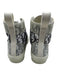 Dior Shoe Size 36 Gray & White Canvas High Top Logo Print Lace Up Sneakers Gray & White / 36
