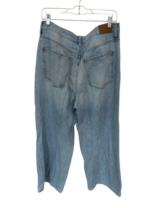 Madewell Size 31 Light Wash Cotton High Waist Wide Leg Jeans Light Wash / 31