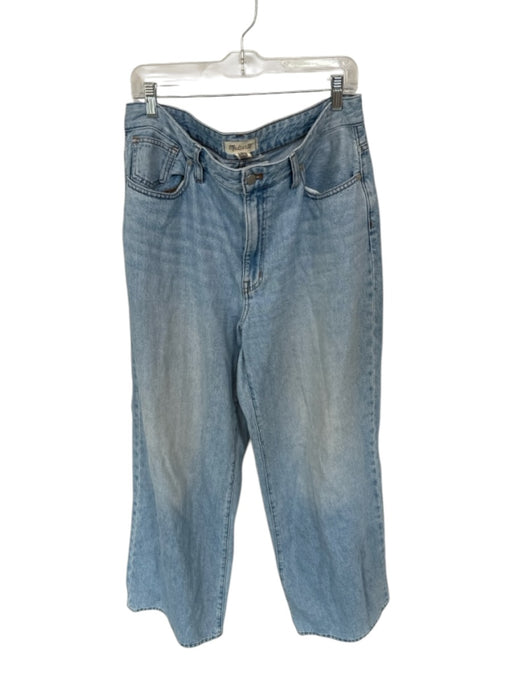 Madewell Size 31 Light Wash Cotton High Waist Wide Leg Jeans Light Wash / 31