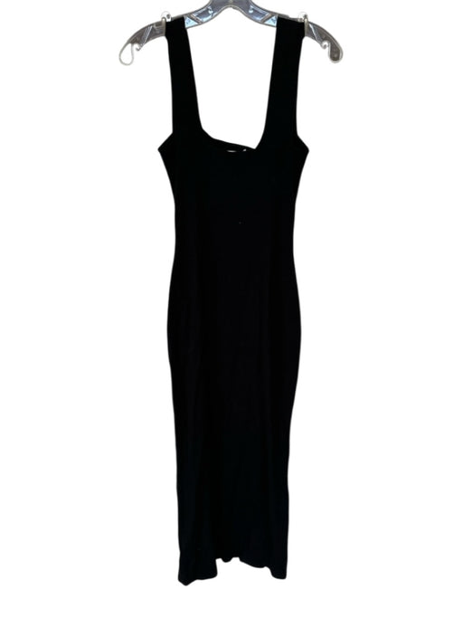 Reformation Jeans Size S Black Tencel Sleeveless Ribbed Maxi Dress Black / S