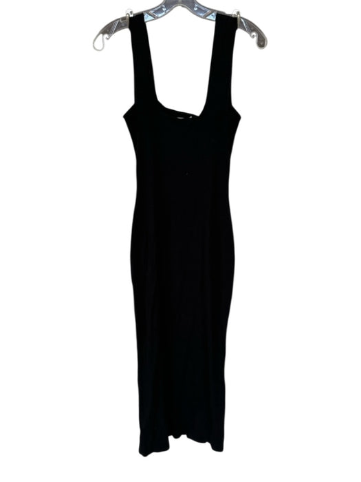 Reformation Jeans Size S Black Tencel Sleeveless Ribbed Maxi Dress Black / S