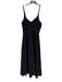 Athleta Size XXS Black Polyester Blend Built in bra Spaghetti Strap Maxi Dress Black / XXS