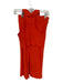 FP Beach Size M Orange Cotton Elastic Waist Ribbed Maxi Sleeveless Skirt Set Orange / M