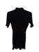 Reformation Size M Black Tencel Mock Neck Short Sleeve Ribbed Dress Black / M