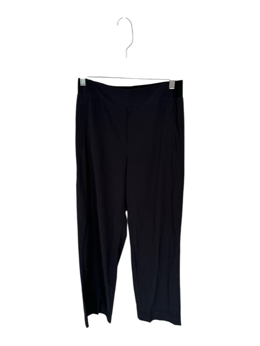 Athleta Size S Black Polyester Elastic Waist Wide Leg Athletic Pants Black / S