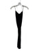 Mango Size 4 Black Polyester Spaghetti Strap Low Back Maxi Dress Black / 4