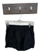 Reformation Size S Black Linen Smocked Waist Band Front Pockets Shorts Black / S