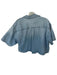 Madewell Size M Light Wash Cotton Short Sleeve Denim Cropped Top Light Wash / M