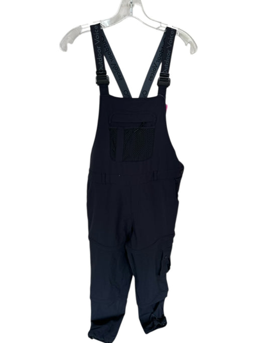 Outdoor Voices Size M Black Nylon Blend Cargo Pockets Overall Straps Jumper Black / M