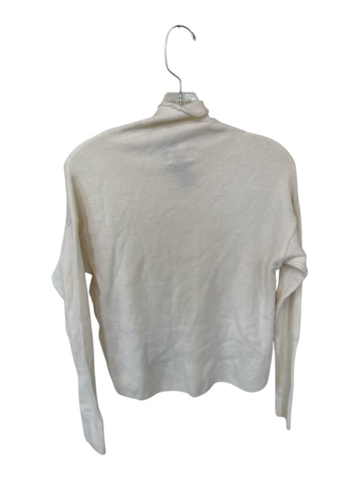 Wilfred Size S Cream Merino Wool Roll Neck Long Sleeve Sweater Cream / S