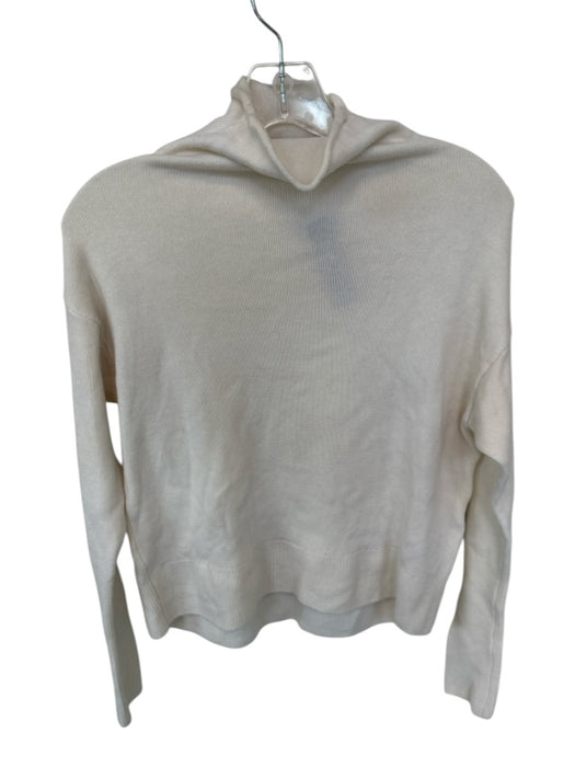 Wilfred Size S Cream Merino Wool Roll Neck Long Sleeve Sweater Cream / S