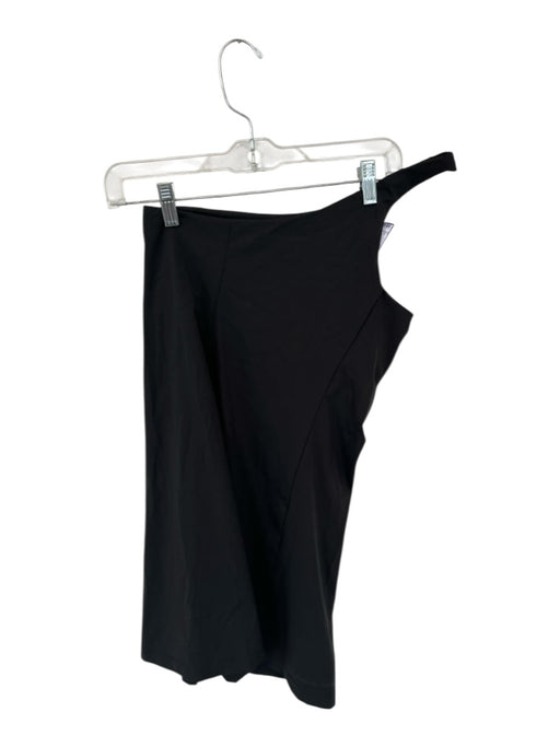 Outdoor Voices Size S Black Nylon & Spandex One Shoulder Built In Bra Dress Black / S