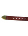 Burnt Brown Leather Gold hardware Belts Burnt Brown