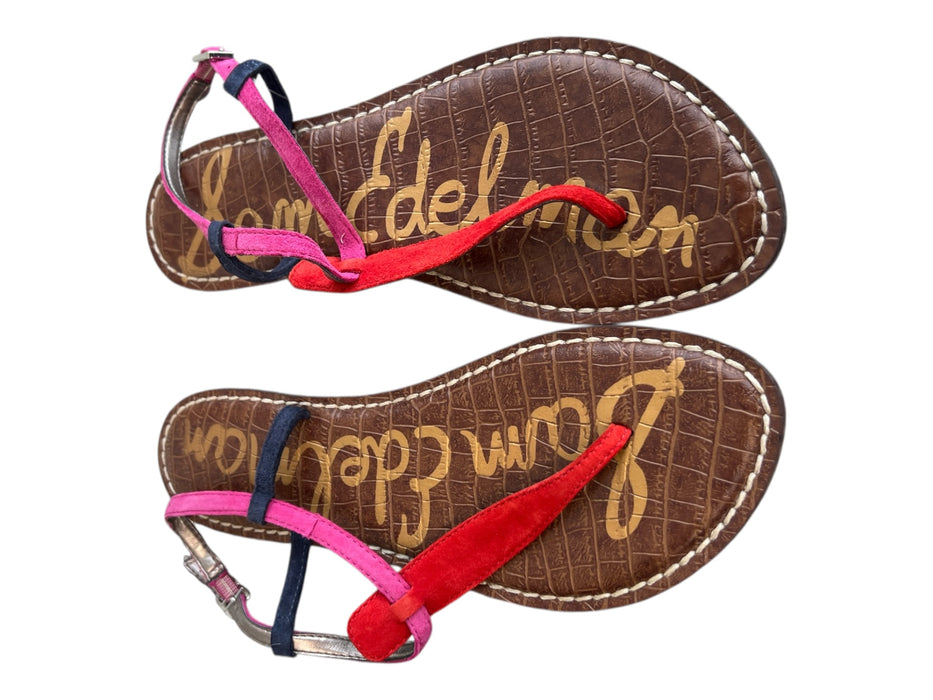 Sam Edelman Shoe Size 7 Brown red 7 purple Leather Upper Suede Detail Shoes Brown red 7 purple / 7