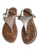 Sam Edelman Shoe Size 7 Brown & Silver Leather Upper Silver Hardware Shoes Brown & Silver / 7