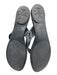 Tory Burch Shoe Size 10 Black Plastic Logo Thong Sandals Black / 10