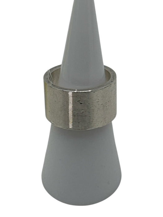 Gucci Silver 925 Sterling Silver Engraved Wide Band Ring Silver