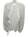 SeeByChloe Size XS White Cotton Tulle Long Sleeve Crew Neck Top White / XS