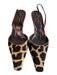 Kate Spade Shoe Size 6 Brown & Beige Leather Square Toe Cow Print Shoes Brown & Beige / 6