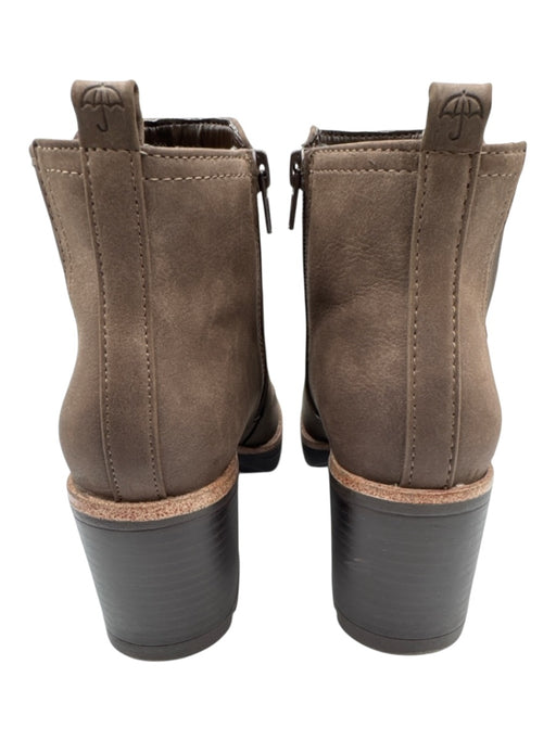 naturalizer Shoe Size 7 Dark Brown Nubuck Side Zip Stacked Block Heel Booties Dark Brown / 7
