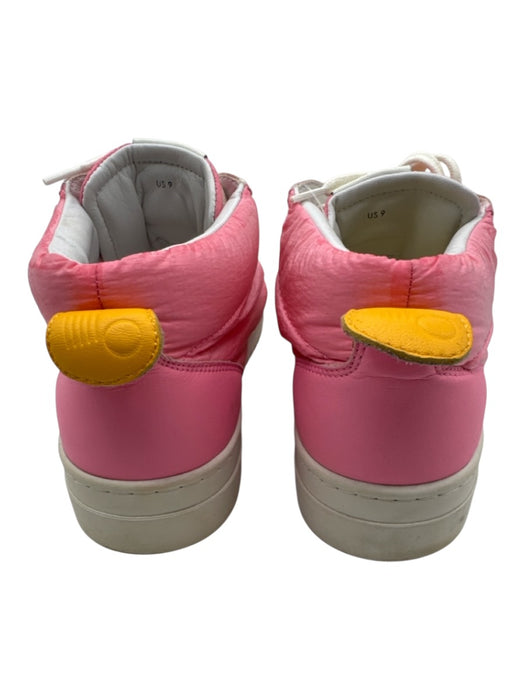 Oncept Shoe Size 9 Pink Nylon & Leather Lace Up Platform Round Toe Mid Top Shoes Pink / 9