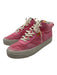 Oncept Shoe Size 9 Pink Nylon & Leather Lace Up Platform Round Toe Mid Top Shoes Pink / 9