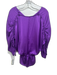Ramy Brook Size S Purple Polyester Dolman Sleeve V Neck Peplum Top Purple / S