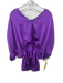 Ramy Brook Size S Purple Polyester Dolman Sleeve V Neck Peplum Top Purple / S