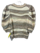 Ulla Johnson Size M Cream, Beige, Multi Cotton & Nylon Short Puff Sleeve Sweater Cream, Beige, Multi / M