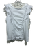 Veronica Beard Jeans Size M White Cotton Sleeveless Ruffle Detail Tank Top White / M