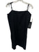 Tuckernuck Size M Black Linen Spaghetti Strap Sheath Mini Dress Black / M