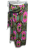 Essentiel Antwerp Size 8 Pink, Green, Yellow Polyester Satin Wrap Midi Skirt Pink, Green, Yellow / 8