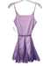 Rhode Size Small Purple & Lavender Cotton Spaghetti Strap Colorblock Mini Dress Purple & Lavender / Small