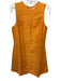 Julia Amory Size Medium Orange Silk Sleeveless seam detail Textured Dress Orange / Medium