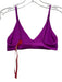 Left On Friday Size M / L Magenta Pink Nylon Bikini Swimsuit Magenta Pink / M / L