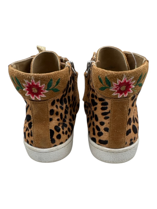 Johnny Was Shoe Size 8 Brown, Black, Pink Cowhide Ponyhair High Top Sneakers Brown, Black, Pink / 8