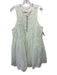 By Anthropologie Size L Mint Green Linen Sleeveless Pleat Detail Tank Dress Mint Green / L