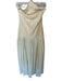 Peppermayo Size 2 Butter Yellow Polyester Halter Neck Beaded Pleated Gown Butter Yellow / 2