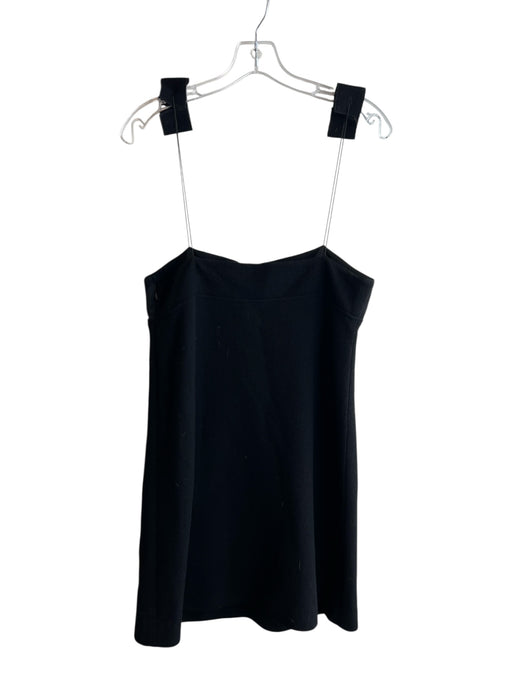 Alexander Wang Size 8 Black 100% Wool Square Neck solid color Dress Black / 8