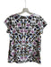 Phillip Plein Couture Size Large White & Multi Cotton Short Sleeve Top White & Multi / Large