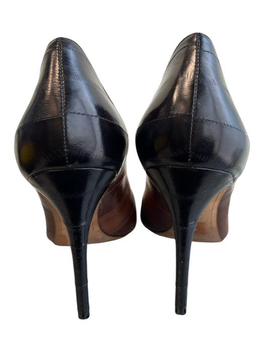 Alexandre Birman Shoe Size 41 Brown & Black Crocodile Pointed Toe Pump Shoes Brown & Black / 41