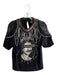 AO.LA by Alice & Olivia Size Medium Black Cotton Embellished Chains Graphics Top Black / Medium